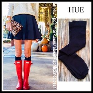 HUE Accessories - HUE KNEE HIGH NAVY BLUE TALL KNIT BOOT SOCKS A2C HUE Accessories - HUE KNEE HIGH NAVY BLUE TALL KNIT BOOT SOCKS A2C